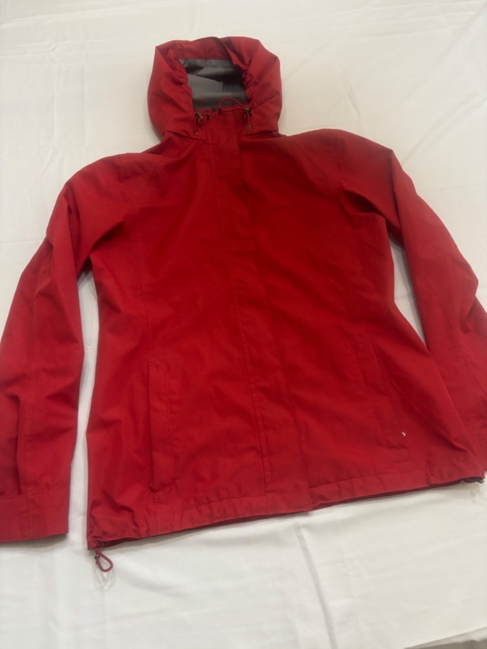 Lands End Women Rain Jacket Size Small 6-8 Red Gorpcore